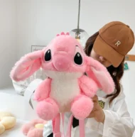 Cute Pink Stitch Plush Girls Backpack | Giftway