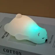 Cute Touch Sensor Silicone Kids Night Light | Green