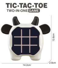 Dinosaur Tic Tac Toe Family Fun Board game | Black