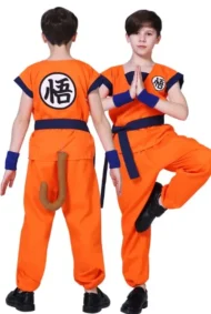 Goku Anime Kids Costume Turtle Cosplay | Back