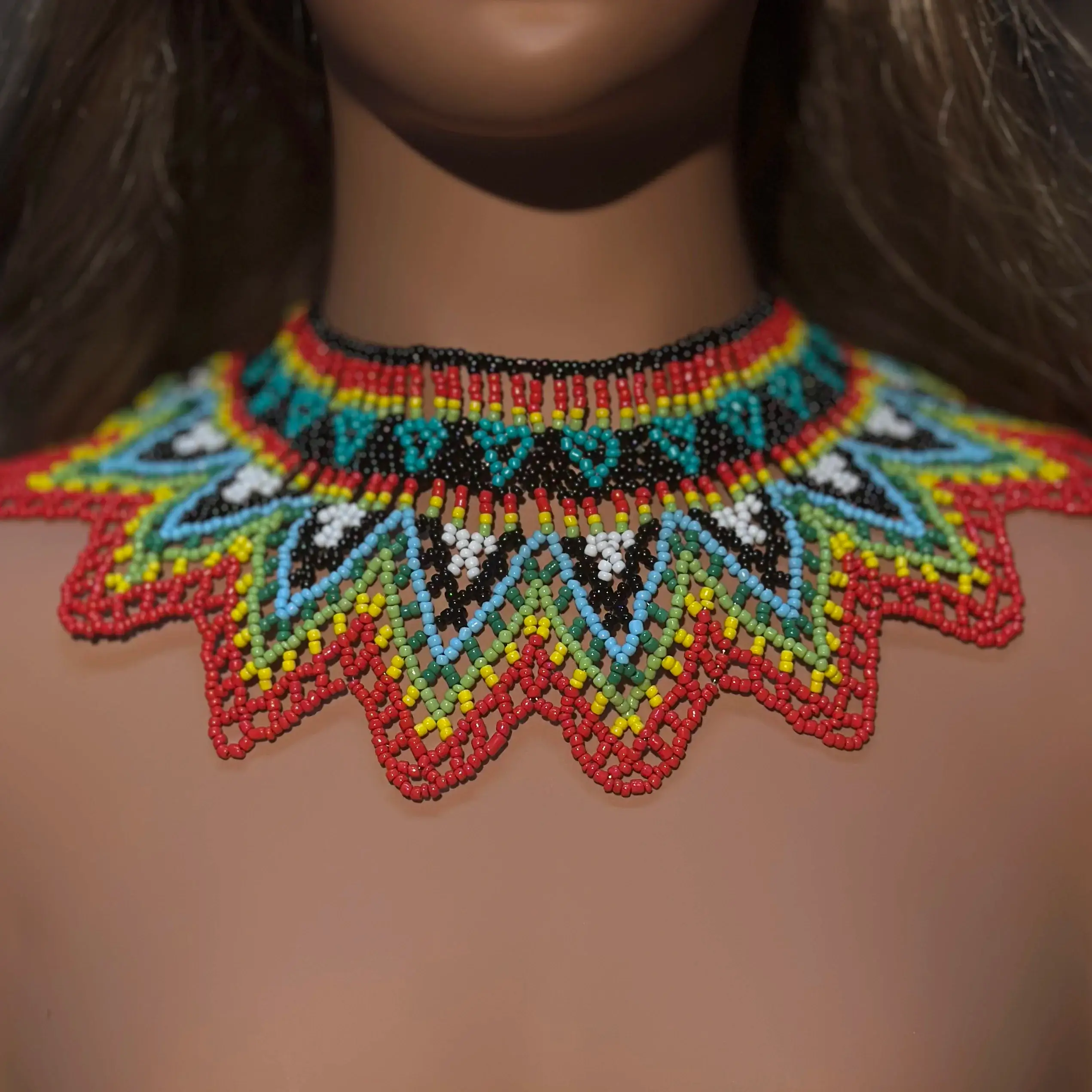 Handmade Boho Tribal Statement African Necklace 1 (1) Handmade Boho Tribal Statement African Necklace | Giftway