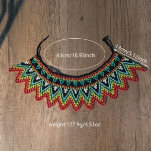 Handmade Boho Tribal Statement African Necklace 1 Handmade Boho Tribal Statement African Necklace | specs