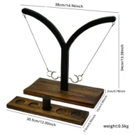 Interactive Wooden Classic Ring Toss Game | NBO