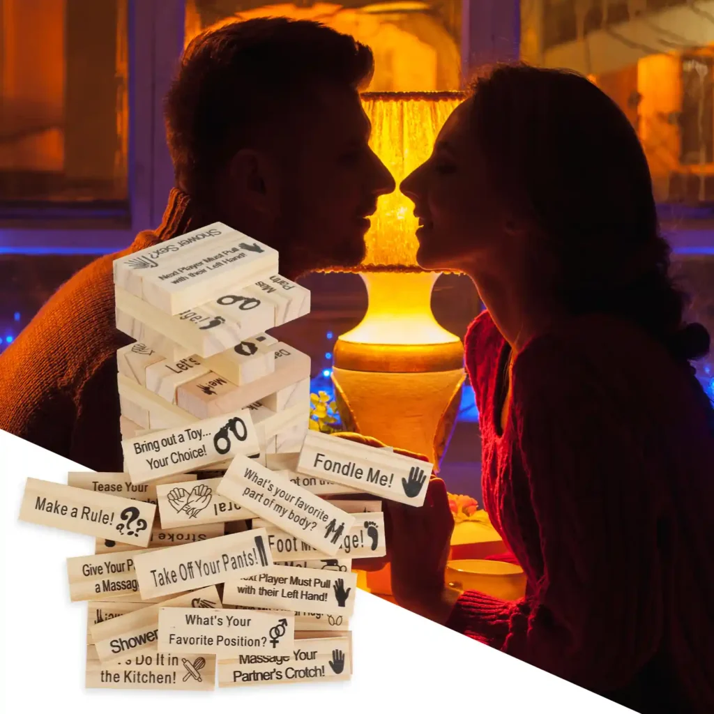 Jenga Couple Activities Date Night Adult Game | Giftway