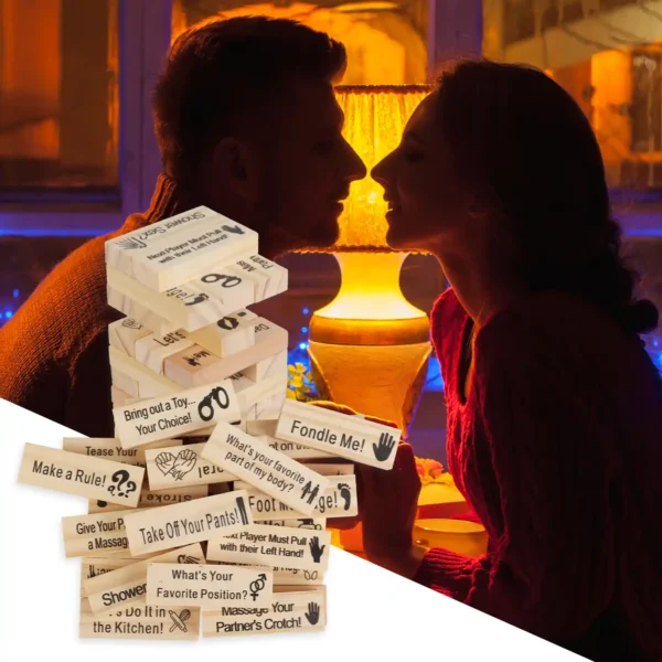 Jenga Couple Activities Date Night Adult Game | Giftway