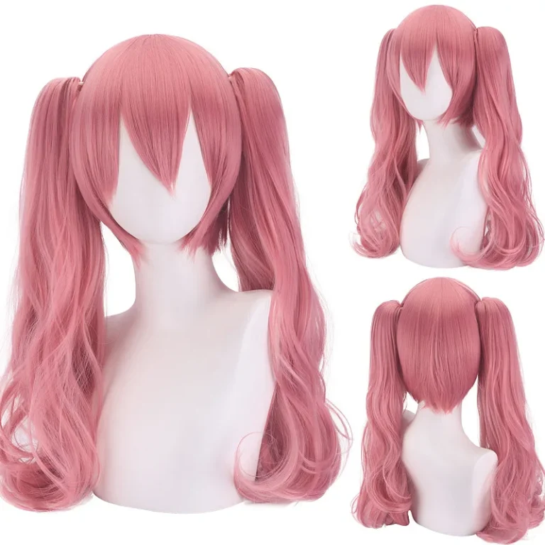 Perona-Inspired Smoke Pink Double Ponytail Cosplay Wig | Giftway