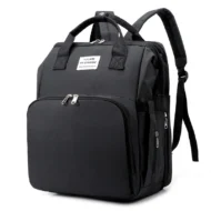 Portable Waterproof Multifunctional Daiper Bag | Black