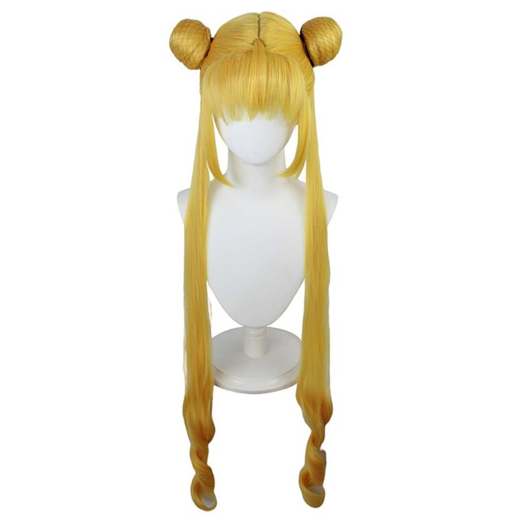 Sailor Moon Usagi Tsukino Cosplay Wig – Long Curly Blonde Wig | Giftway