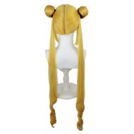 Sailor Moon Usagi Tsukino Cosplay Wig – Long Curly Blonde Wig | Back