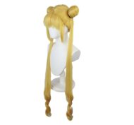 Sailor Moon Usagi Tsukino Cosplay Wig – Long Curly Blonde Wig | Side