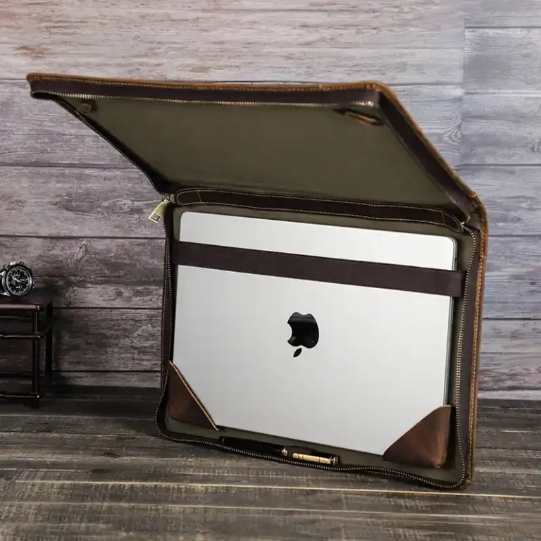 Vintage Genuine Leather Sleeve Laptop Cover | Giftway