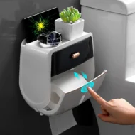 Waterproof Hygienic Toilet Paper Tube and Storage Rack | Giftway