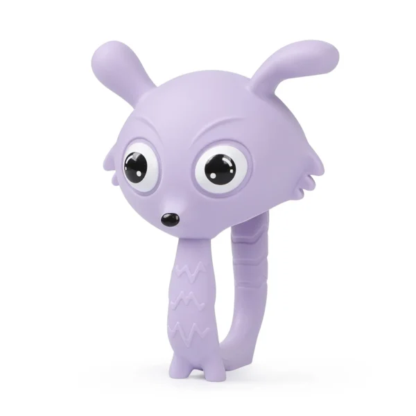 Cute Fox Silicone Teething Toy | lavender