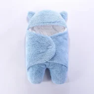 Cashmere Unisex Newborn Baby Wrap Blanket | lue