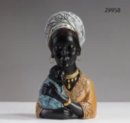 African Women Statue Modern Art Figure Decor | Design 4