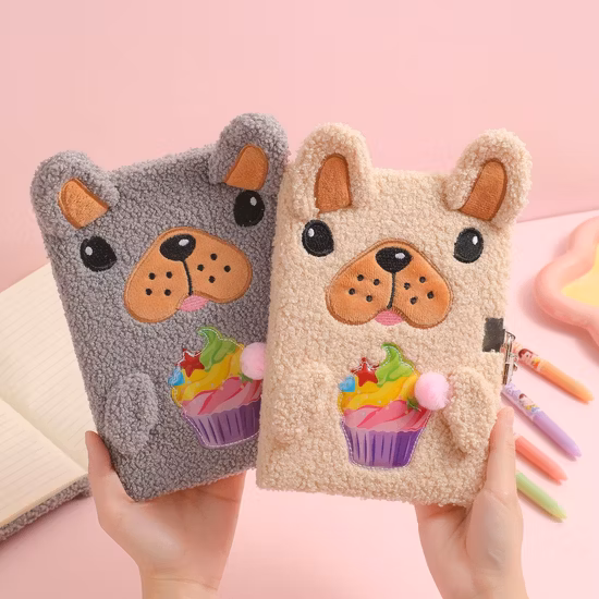 Ice Cream Puppy Secret Diary Journal with Lock & Key at Giftway Kenya