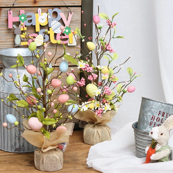Tabletop Easter Eggs Tree with Lights Decoration at Gift Shop Nairobi