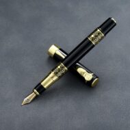 Black Classic Roman Smooth Executive Pen Fountain