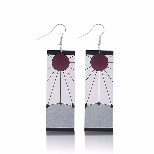 Demon Slayer Tanjiro Hanafuda’s Rising Sun Earrings in Kenya
