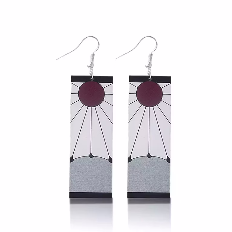 Demon Slayer Tanjiro Hanafuda’s Rising Sun Earrings in Kenya