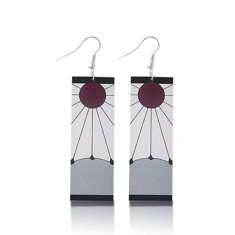 Demon Slayer Tanjiro Hanafuda’s Rising Sun Earrings Demon Slayer Tanjiro Hanafuda’s Rising Sun Earrings in Kenya